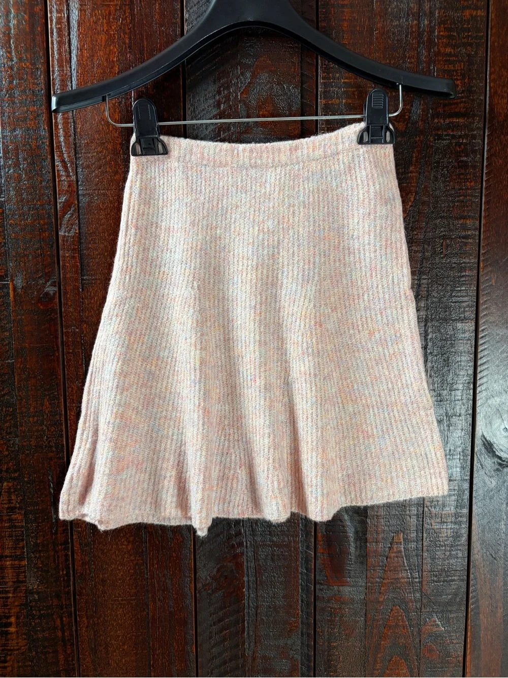 Girls Sweater and Skirt Set Pink Knit Size 10/10a